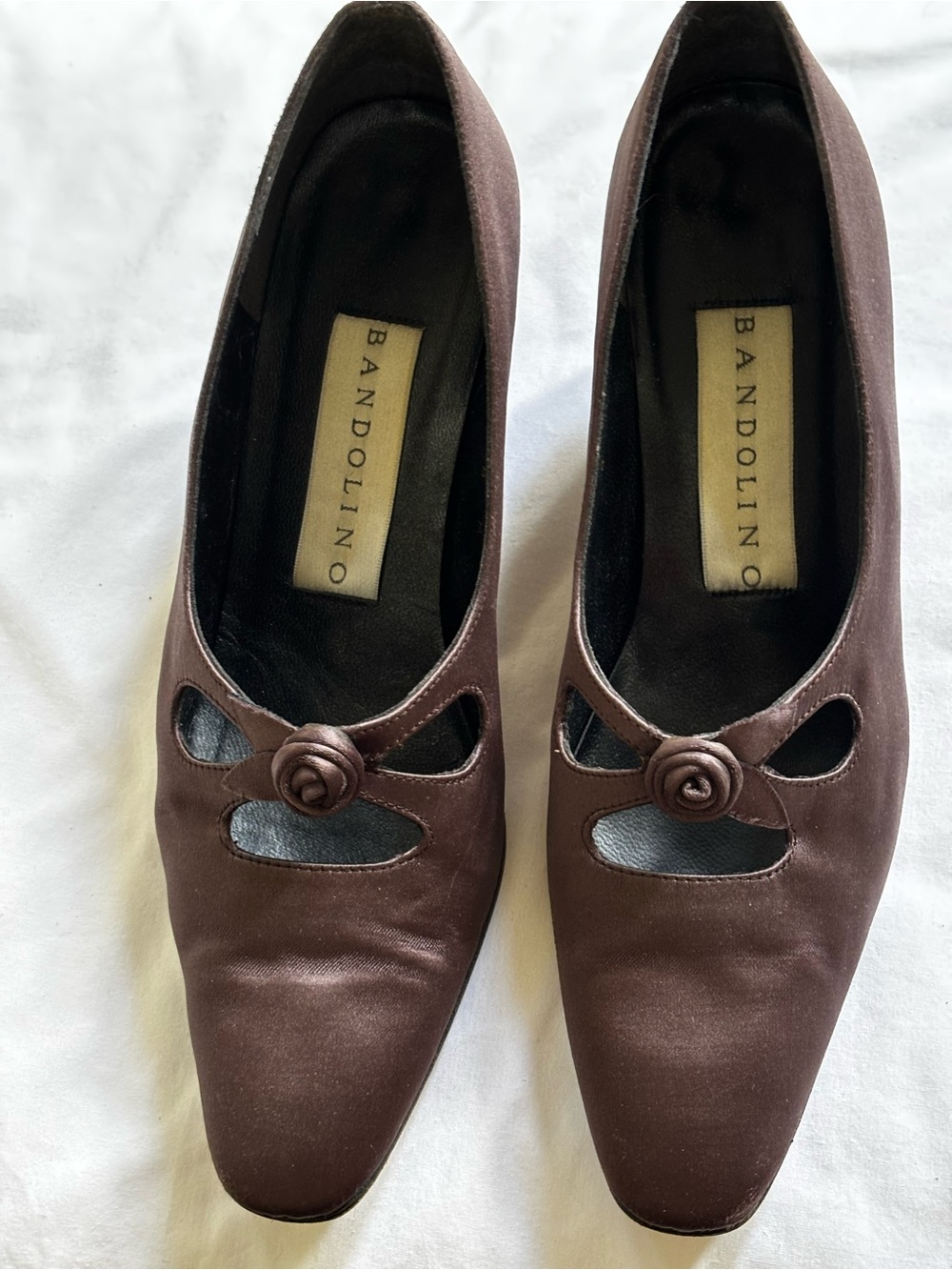 Y2K Bandolino Women's Purple Satin Dress Pumps
